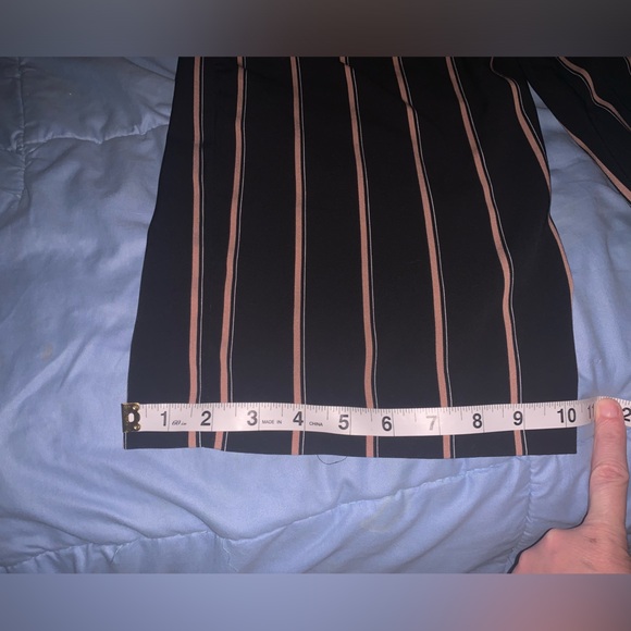 DYNAMITE 2 pairs paper bag waist/wide leg pants - Picture 6 of 16